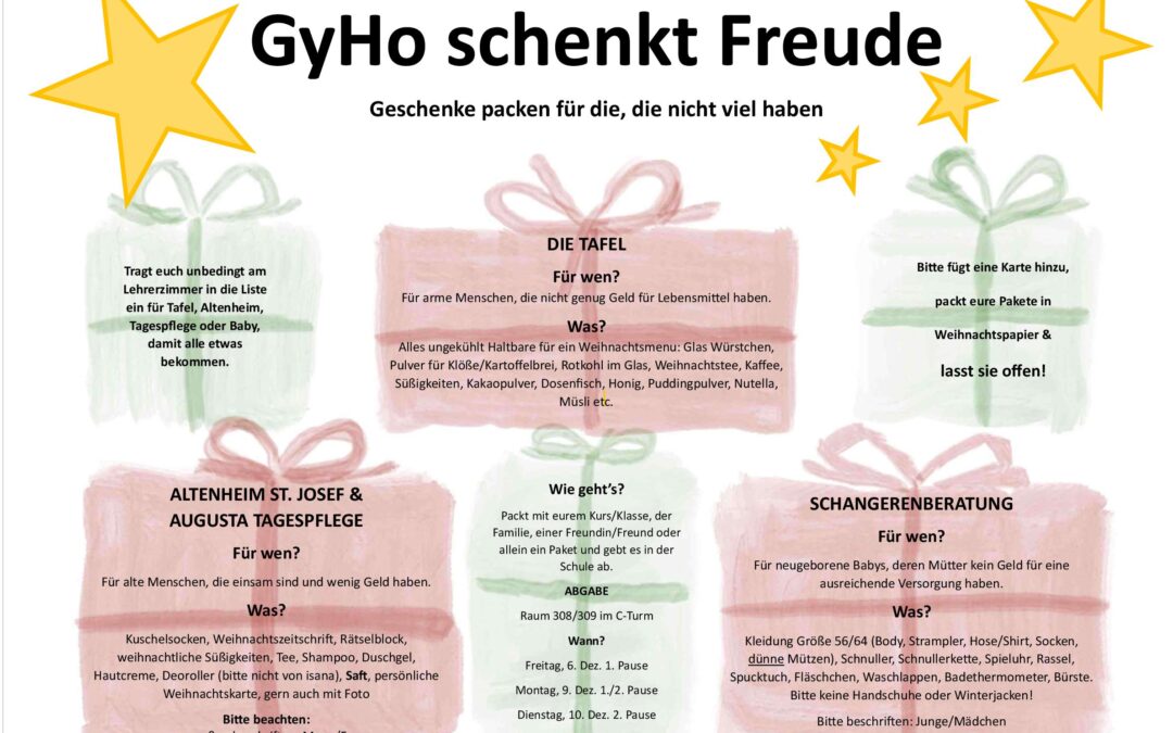 GyHo schenkt Freude