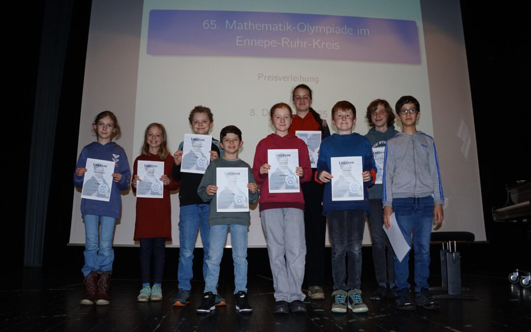 Preisverleihung Mathe-Olympiade in Ennepetal