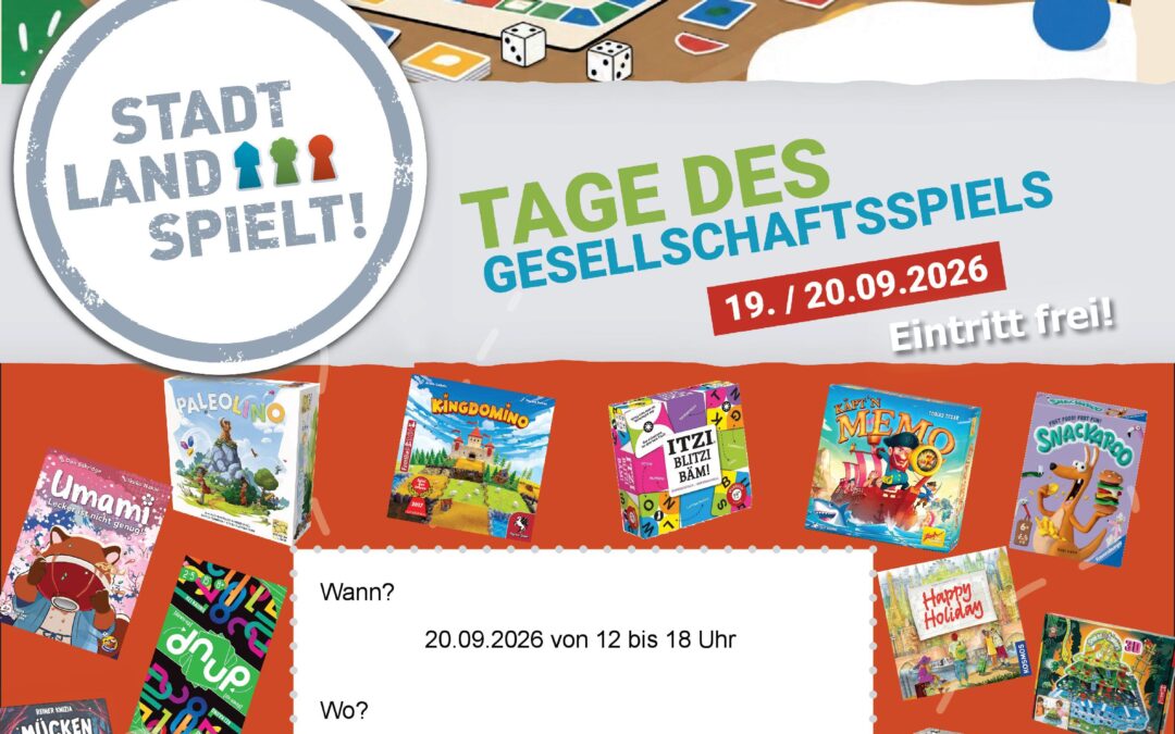 Stadt Land spielt am GyHo am 20.09.2026 von 12 bis 18 Uhr