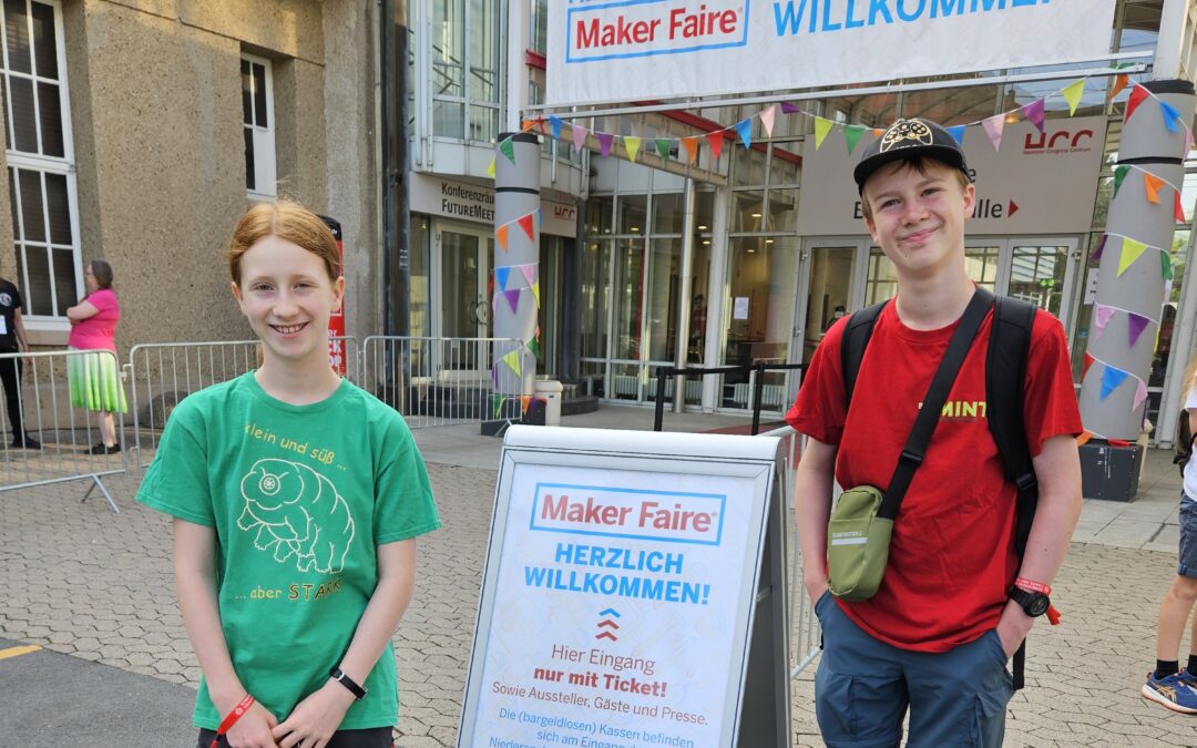Mit Jugend Forscht Projekten vom GyHo auf der Maker Faire Hannover 2026